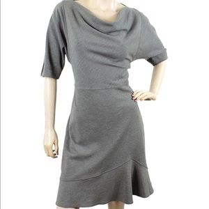 Derek Lam figure flattering draped trumpet dress